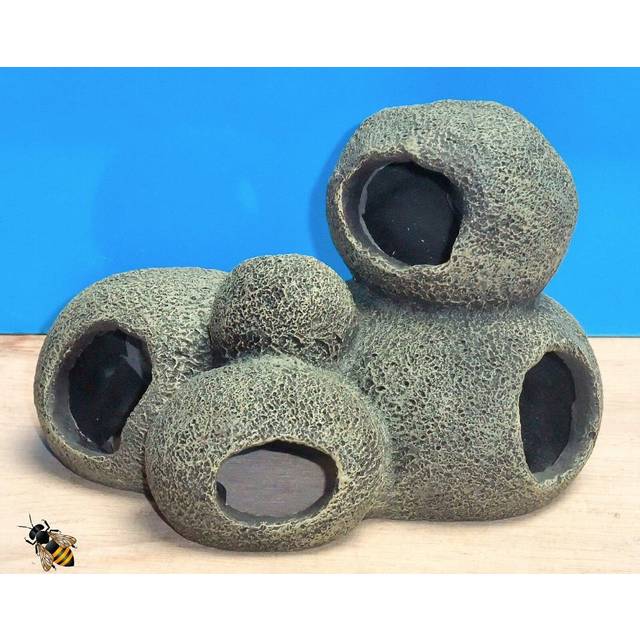 Cave rock hide pebble tunnel aquarium ornament fish tank decoration