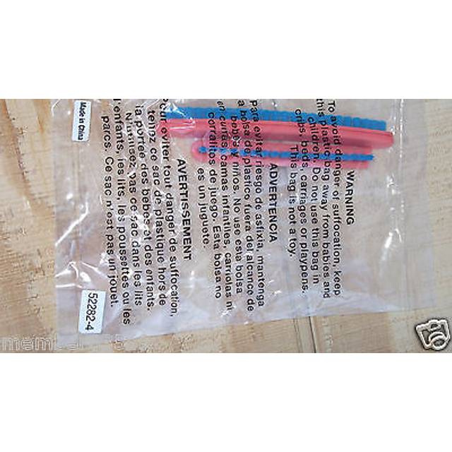 Eureka Sanitaire Brush Roll Bristle Strip Inserts Orange Blue 2 Pk Par