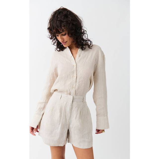 Gina Tricot-Linen shorts-linneshorts-Vit-XXL-Dam
