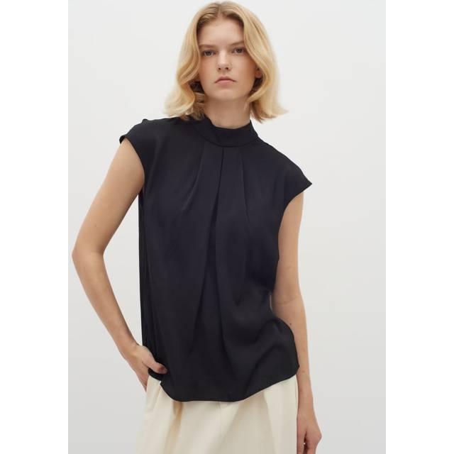 InWear Nixieiw Top Dam Kortärmade Blusar Stl. 34 - Från Magasin - Black (34)