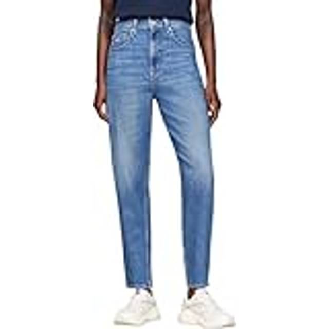 Tommy Jeans High Rise Mom Jean - Blue, Blue, Size 26, Inside Leg 32, Women -  inside leg 32,26