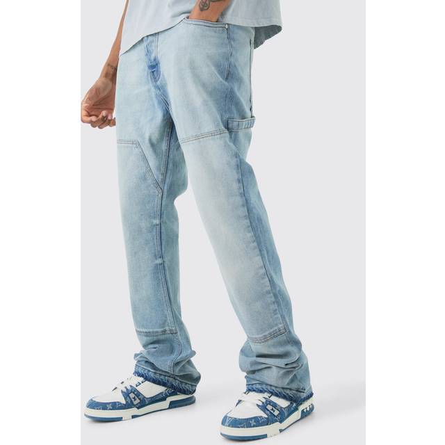 Tall Slim Rigid Flare Carpenter Jeans - Blue - 40