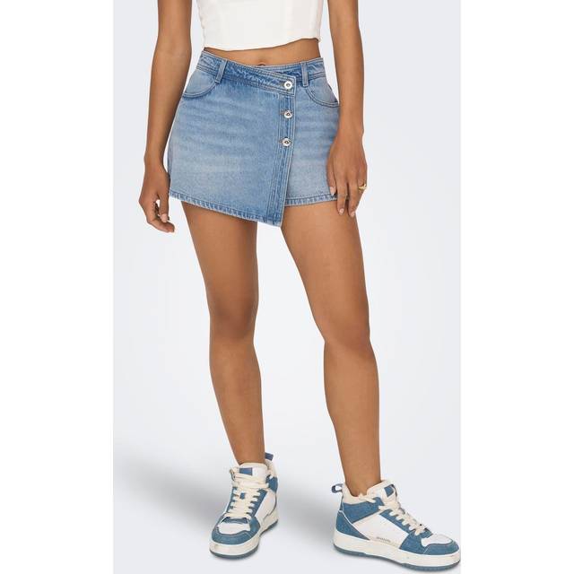 Women's skirt-short Only Lesly - Bleu