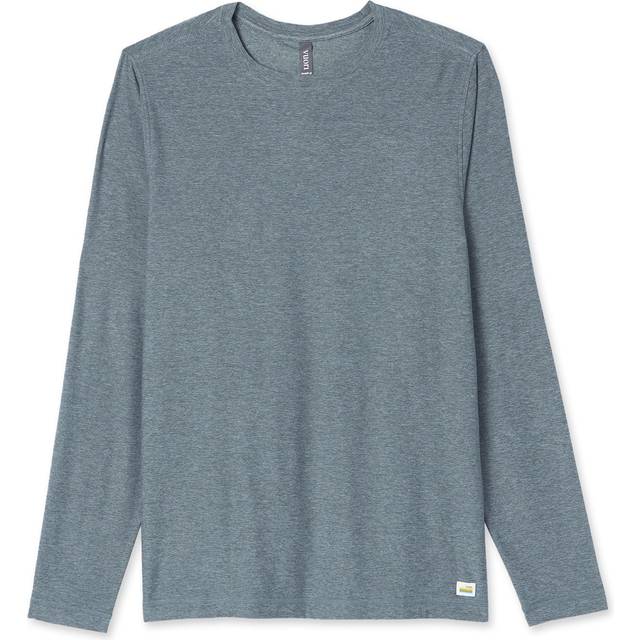 Vuori Mens Kashmir Heather Strato Tech Brand-patch Regular-fit Stretch-woven T-shirt Xl