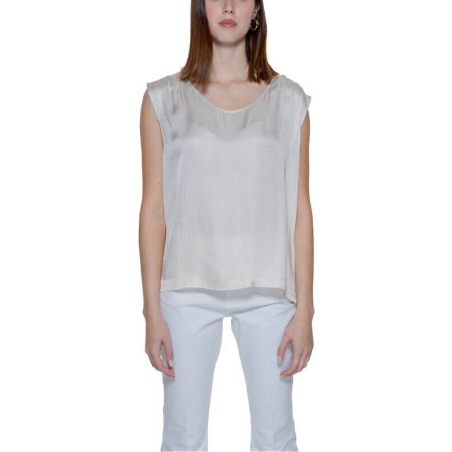 Cream Viscose Shirt - IT36|XXS