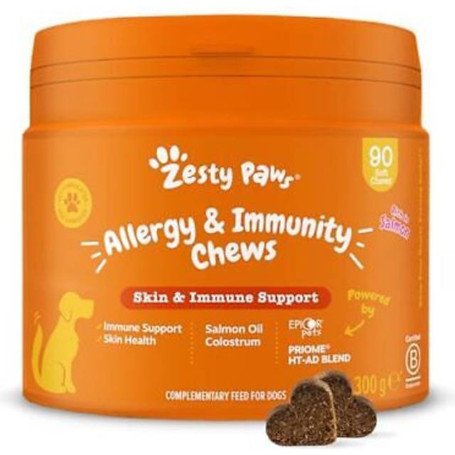 Allergy, Immunity & Itch Relief | Immunity Supplement for Dogs | Itchy Dog Skin Relief, Dog Itchy Skin Relief | Anti Itch & Skin Relief | Salmon Oil,