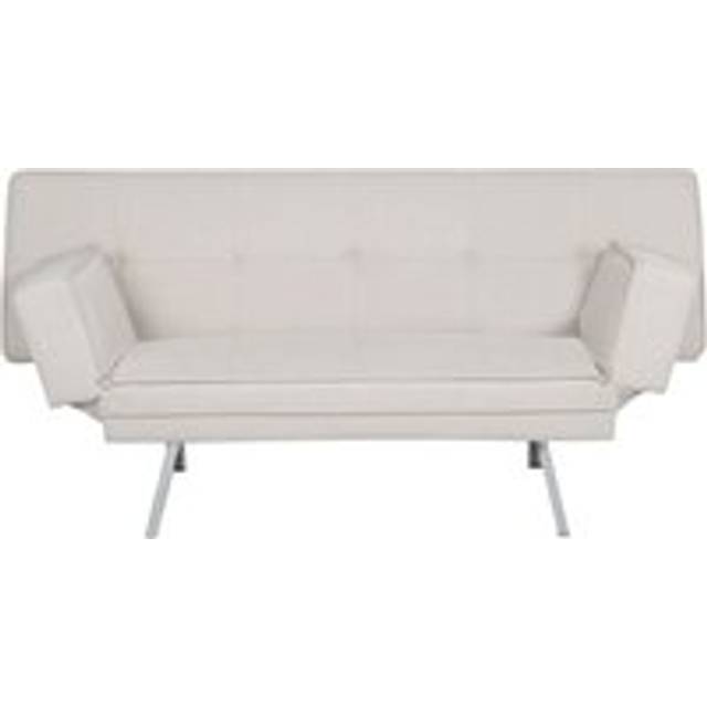 Fabric Sofa Bed Beige BRISTOL