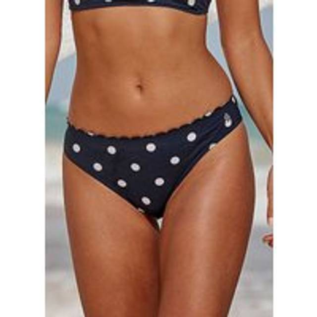 LASCANA Polka Dot Bikini Bottoms - Navy