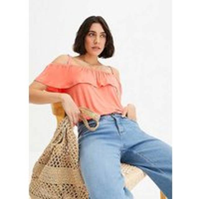 bonprix Off-The-Shoulder Top - Orange
