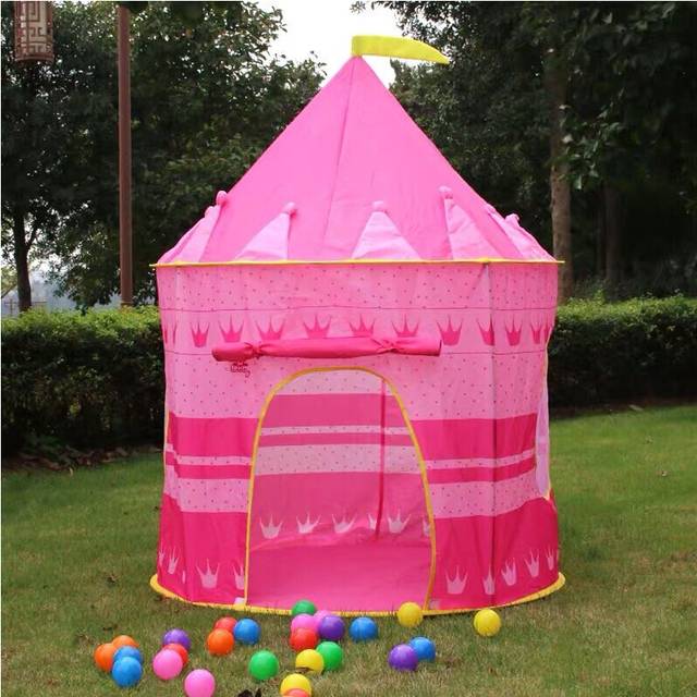 (PINK PRINCESS) Kids Pop Up Tent Girls Boys Play House Ind/Outdoor