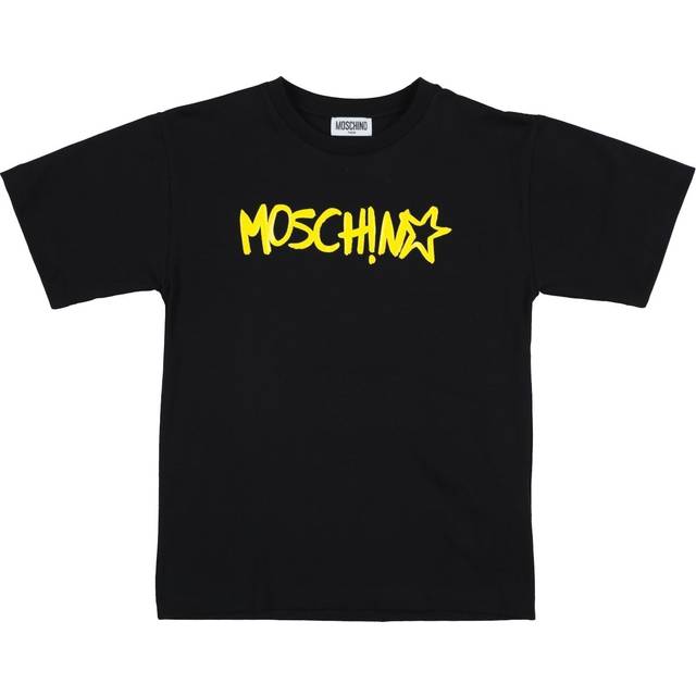 Moschino Teen Kid T-shirt Charcoal Size 10 Cotton, Elastane - Grey