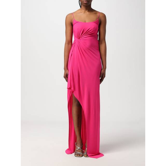 Pinko Elegant Maxi Kjole med Høj Slids - Lyserød