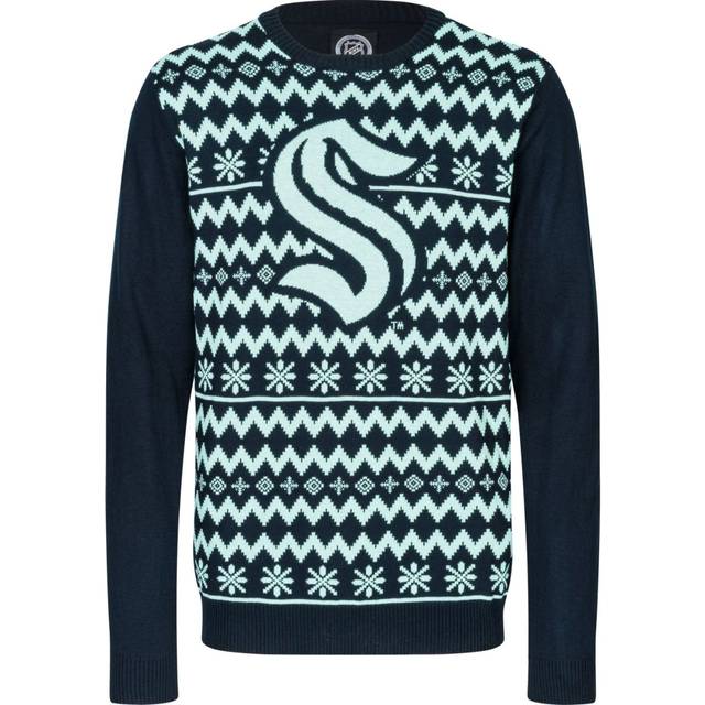 NFL Winter Ugly Sweater Strick Pullover Seattle Kraken