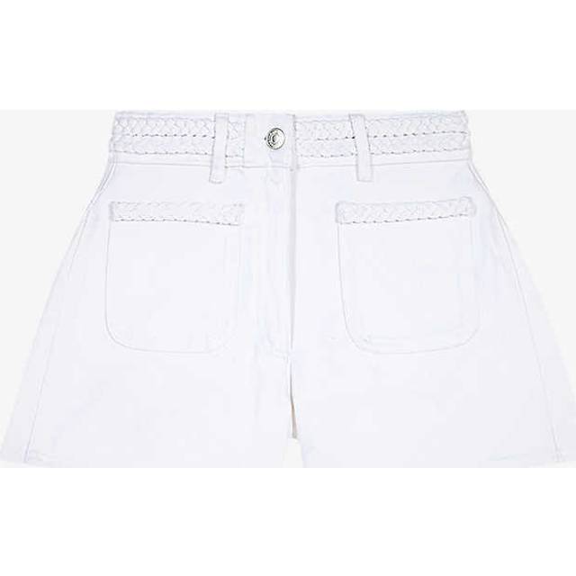 Short En Denim - Blanc - Maje -  Tissu principal: 100% cotonTressage: 100% coton - Vêtements & accessoires > Prêt à porter > Short