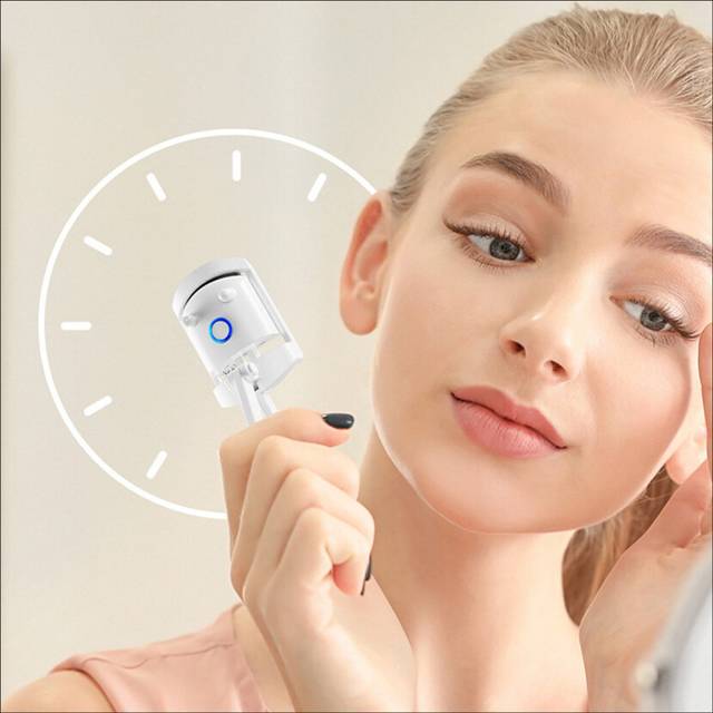 Eyelash Curler Portable Electric Eyelash Curler Perm Long Lasting Eyelashes Curls Thermal Eyelash Curler Makeup Tools