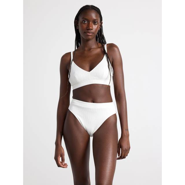 Lindex – Hanna – Vit bikiniunderdel med hög midja-Vit/a