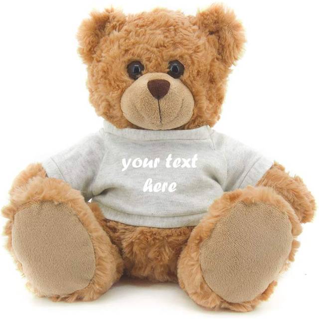 Plushland Teddy Bear 11 Inch  Stuffed Animal Personalized Gift - Great Present for Mothers Day  Valentine  Graduation  Birthday Anniversary