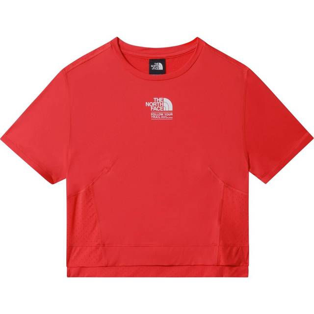 The North Face Face AO Glacier Crop SS Tee Women Horizon Red (L)