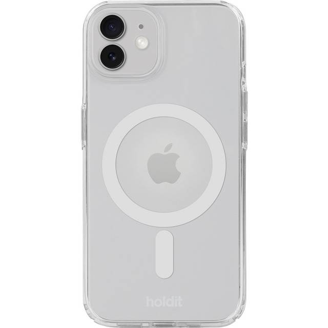 Holdit Telefonskal MagSafe iPhone 12/12 Pro - Transparent/Vit