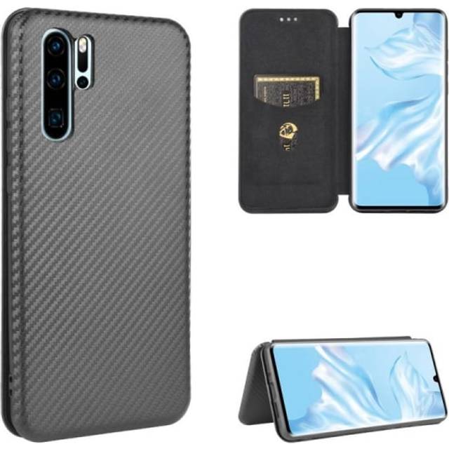 Huawei P30 Pro Flipfodral Kortfack CarbonDreams
