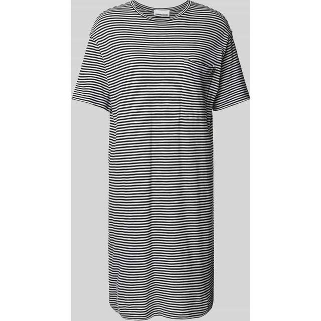 Women's t-shirt dress ARMEDANGELS Chaara Lovely Stripes - Noir