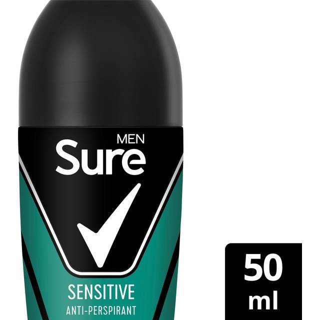 Sure Men Anti-perspirant Deo Roll On Base Sensitive 50ml