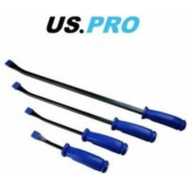 US PRO 4pc Go-Thru Wrecking Pry Bar Set Lever Crow Bars 200mm - 600mm 6767