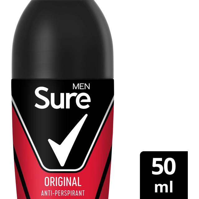 Sure Men Anti-perspirant Deodorant Roll On Base Original 50ml