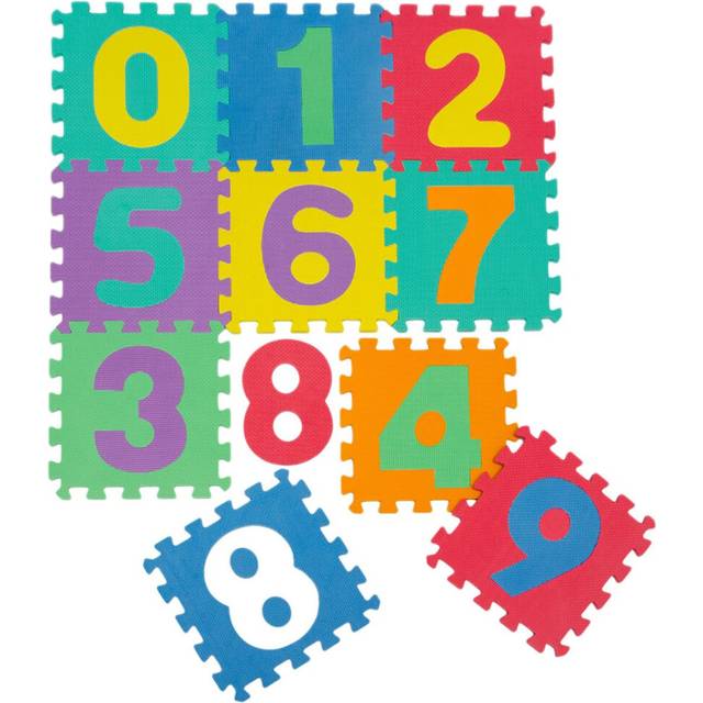 Littletom - Soft Baby Play Mat Children Foam Puzzle 10 Large Floor Tiles Numbers