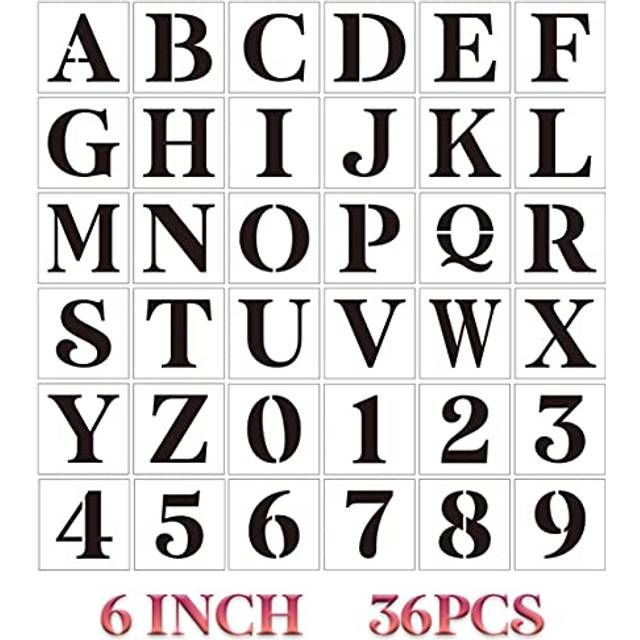 Letter Stencils for Painting On Wood 6 inch Stencils Letter Alphabet S