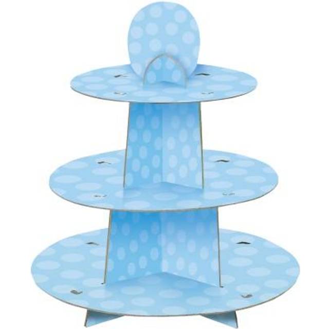Reusable Cardboard Cupcake Stand - Green - One Size
