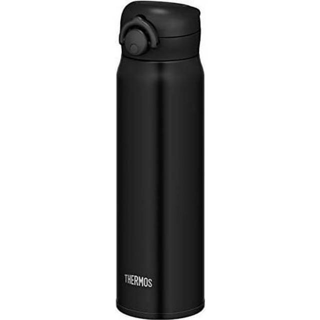 Thermos Water Bottle Vacuum Insulated Mobile Mug 600ml Matte Black MTBK JNR-601