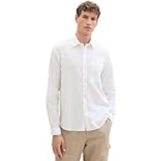 Tom Tailor Long Sleeve Shirt - White