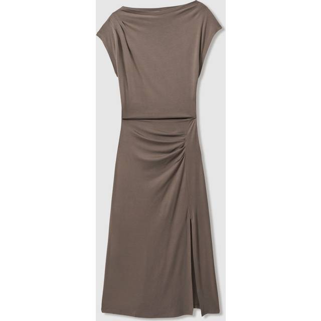 Reiss Leonore Ruched Detail Jersey Midi Dress
