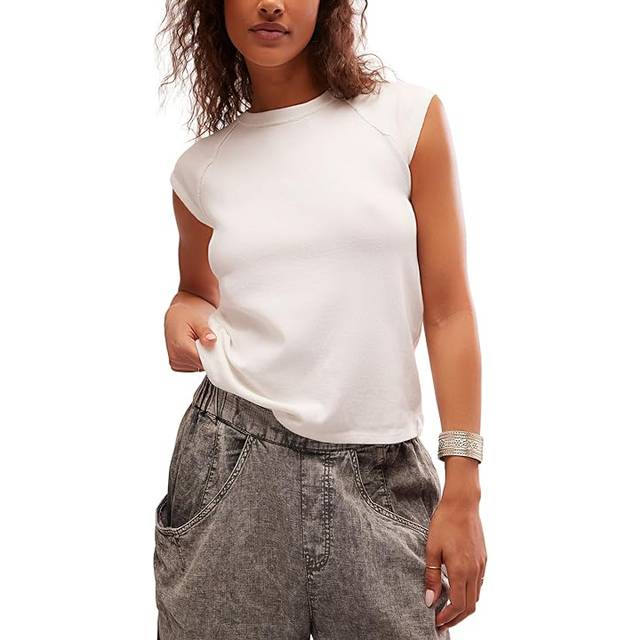 We The Free Riley Tee in Ivory, Size: XS