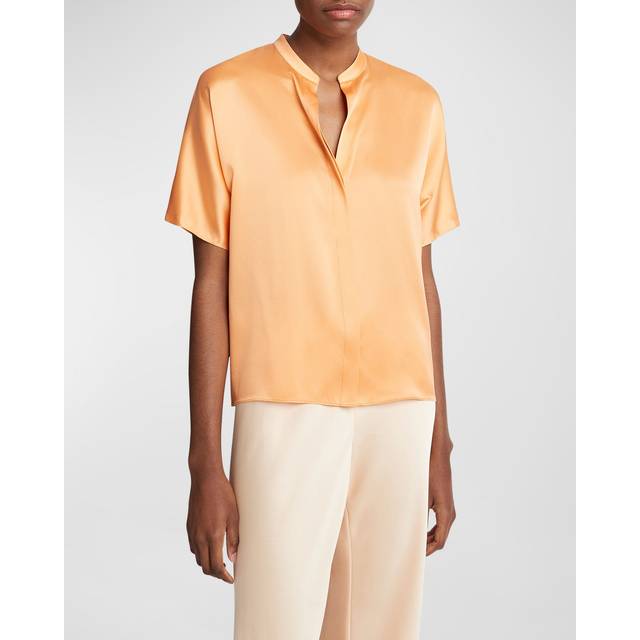 Vince Silk satin blouse - orange (UK 6)
