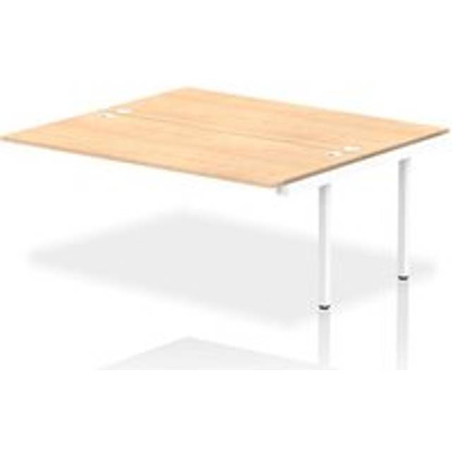 Impulse Bench B2B Ext Kit 1800 White Frame Office Bench Desk Maple