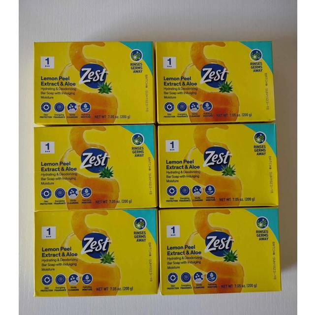 Hydrating and Deodorizing Bar Soap - Lemon Peel Extract and Aloe by Ze