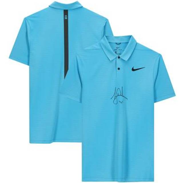 Tiger Woods Autographed Blue Fury Nike Polo - Upper Deck