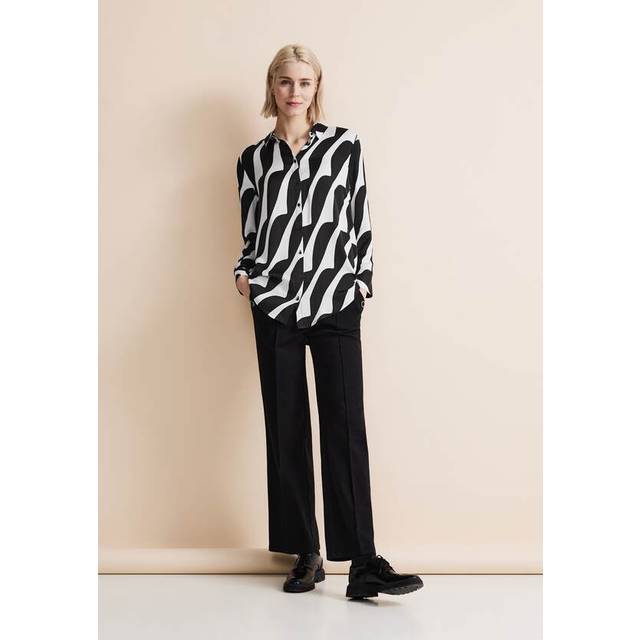 Black And White Viscose Shirt - IT38|XS