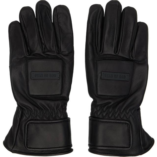 Solid Color Leather Gloves with Cashmere Lining size S/M (S/M)