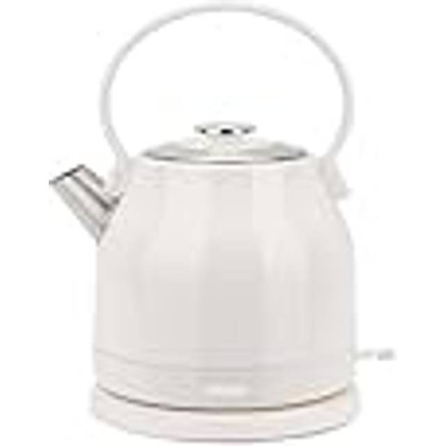 Livoo Retro vattenkokare 1,5 L DOD202C - 1850-2200 W, rostfritt stål, 360° rotation, dolt motstånd