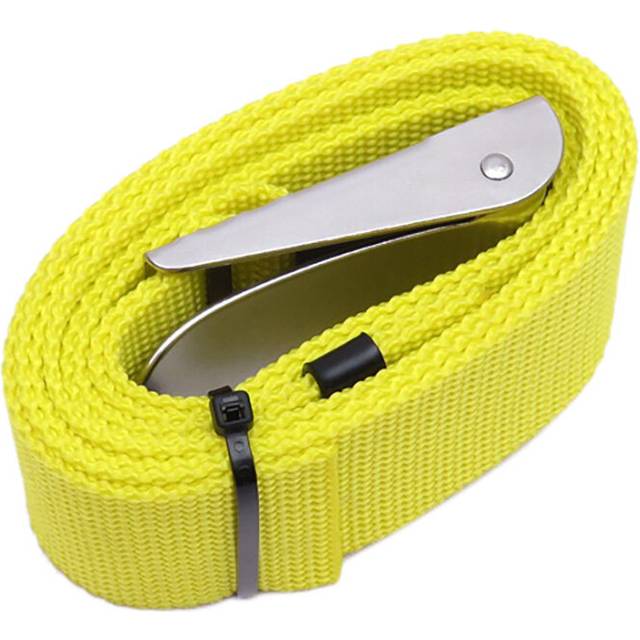 1.8M Professional Adjustable Scuba Diving Weight Belt Webbing Strap & Stainless Steel Buckle Equipments Yellow