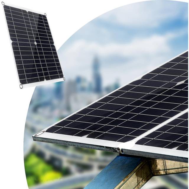 20w Outdoor Solar Panel Charger Assembly, Used For Charging 5v Devices Such As Mobile Phones, Tablets, Cameras And 12v Batteries Such As Cars And Boat