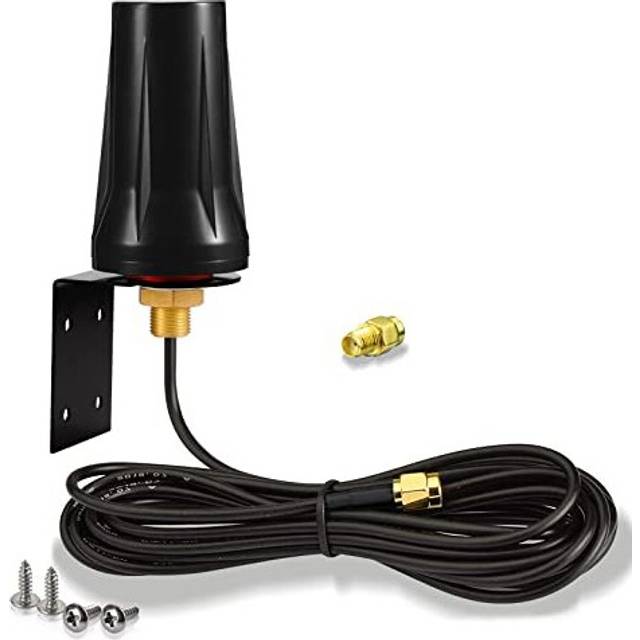 Bingfu Outdoor 4G LTE Antenna Wall Mount Waterproof SMA Male 5dBi Aerial Compatible with Vodafone EE O2 Three 4G LTE Router Gateway Modem Ro