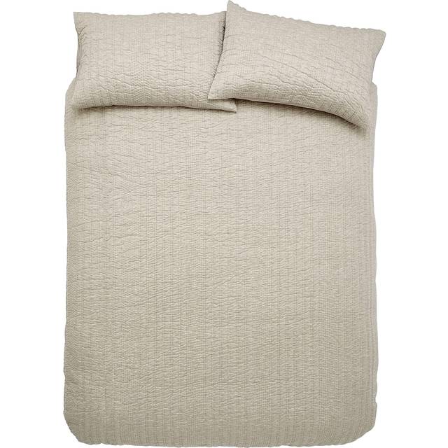 Pineapple Elephant Tamba Quilted Jersey Stripe Natural Duvet Set