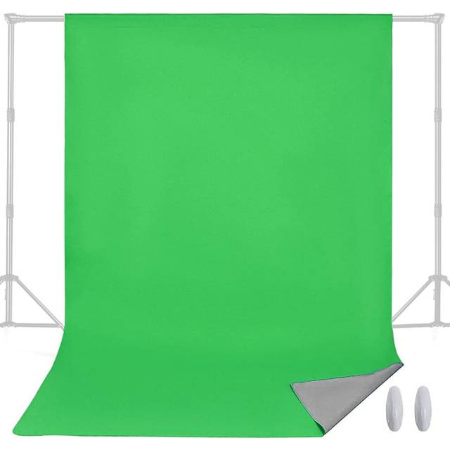Green/Grey Curtain Background Screen 1.5mx2m