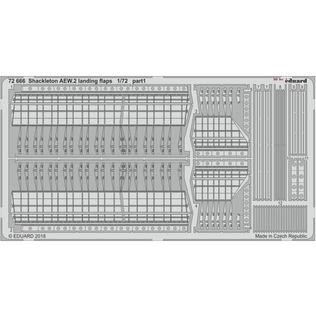 EDP72666 - Eduard Photoetch 1:72 - Shackleton AEW.2 Landing Flaps