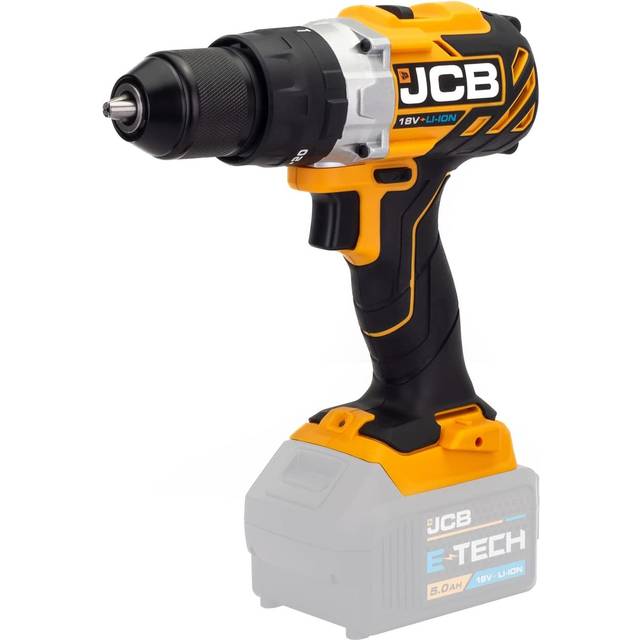 JCB 18V 65Nm Brushless Combi Drill Bare Unit,Variable Speed & LED Light, Belt Clip, 20+3 position & 13mm Keyless Chuck | 21-18BLCD-B