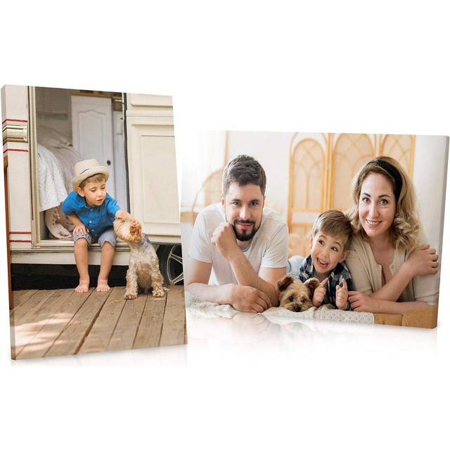 Panther Print Personalised Canvas Prints | Beautiful Photos on Canvas of Family and Pets | Framed Custom Photo Canvas, Print Gifts for Special
